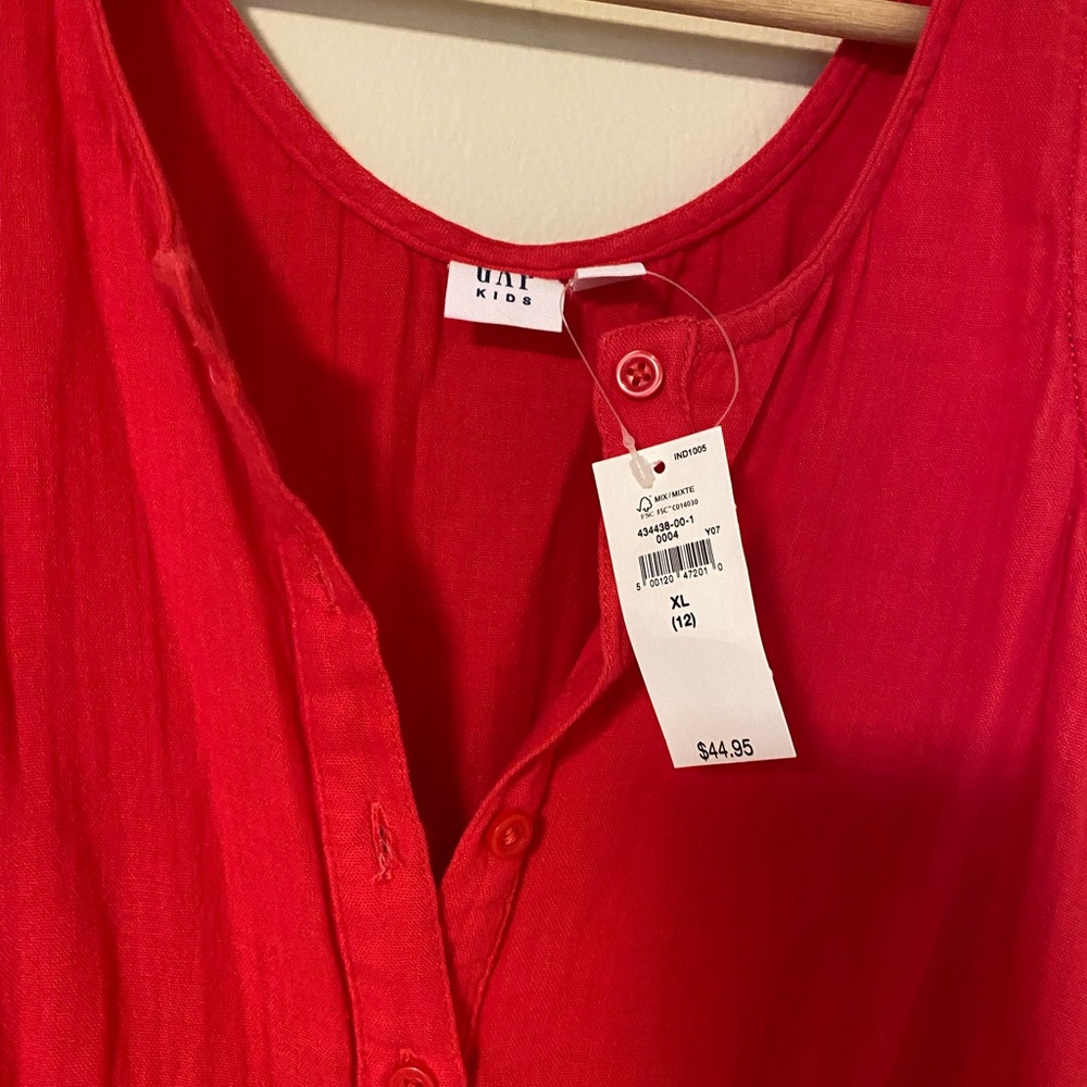 GAP Kids Bright Red Blouse Set